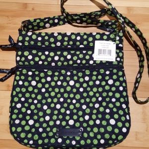 Vera Bradley Lucky Dots Triple Zip Hipster